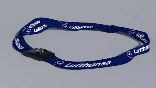 New! LUG-LH Luggage strap with TSA lock "Lufthansa" design by Strap, Inc