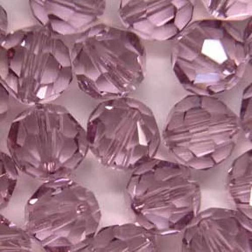 Pour 20 Cristaux Swarovski Elements Original 8mm 8 MM Round Perle Light Amethyst