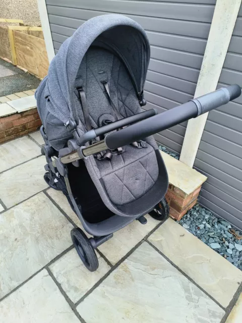 iCandy Orange Double Pram and Accessories