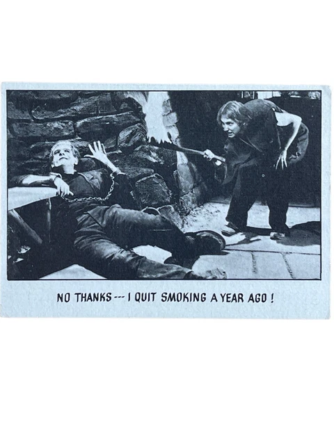 1973 Frankenstein’s Monster Creature Feature You’ll Die Laughing #77 Trade Card