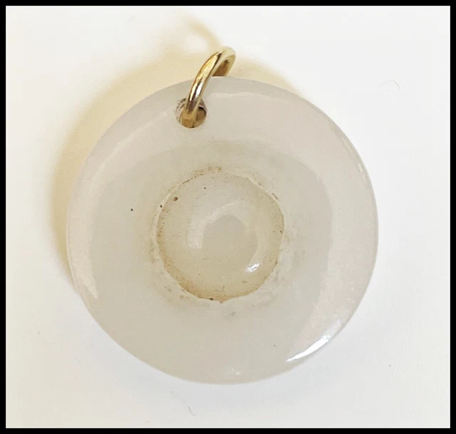 ''N''  Jade white PENDANT 16.81 CARATS 19.46 X 19.15 X 4.48 MM JADEITE CHINA 2
