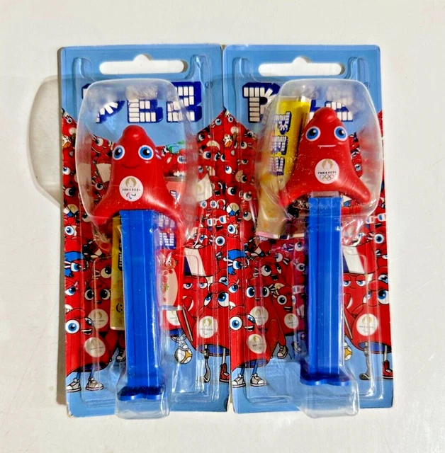 2024 PARIS OLYMPICS and Paralympics "Phryges" Mascot PEZ Set of 2 On Card 47.13 PicClick CA