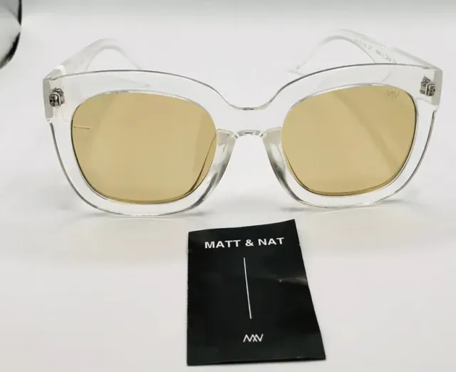 Matt & Nat ~Anthropologie NWT  Clear frame polarized sunglasses.