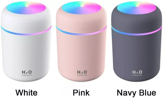300ml Electric Air Diffuser Aroma Oil Humidifier LED Night Light Up Home Relax
