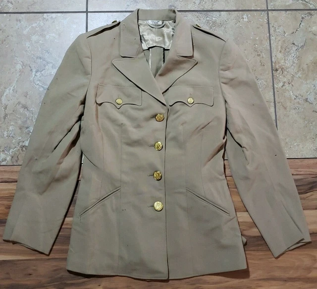 WWII WAC TROPICAL Worsted Khaki Uniform Jacket Women’s Army Corps WW2