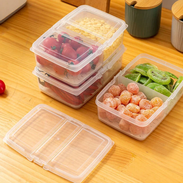 Refrigerator Fresh-Keeping Box Fruit Vegetable Drain Crisper sealed Storage   F3