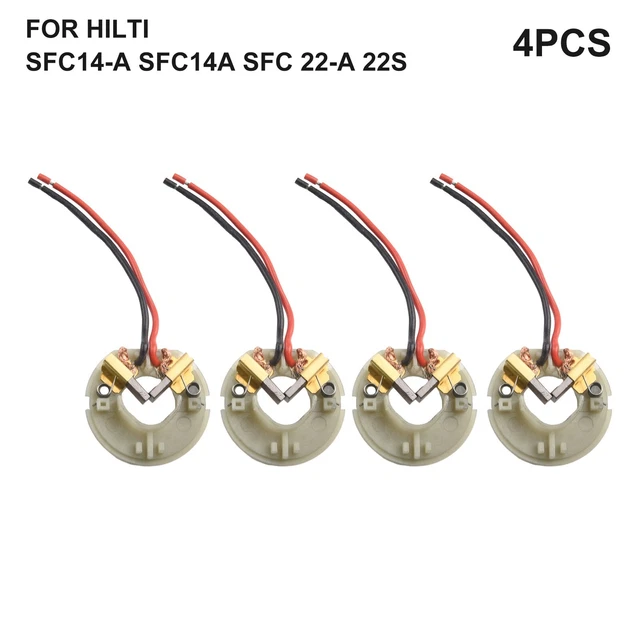 Cepillos De Carbón Para Herramientas HILTI SFC14-A, SFC22-A - Tamaño 3x8x13 Mm, Pack De 1 Juego, Repuesto Duradero