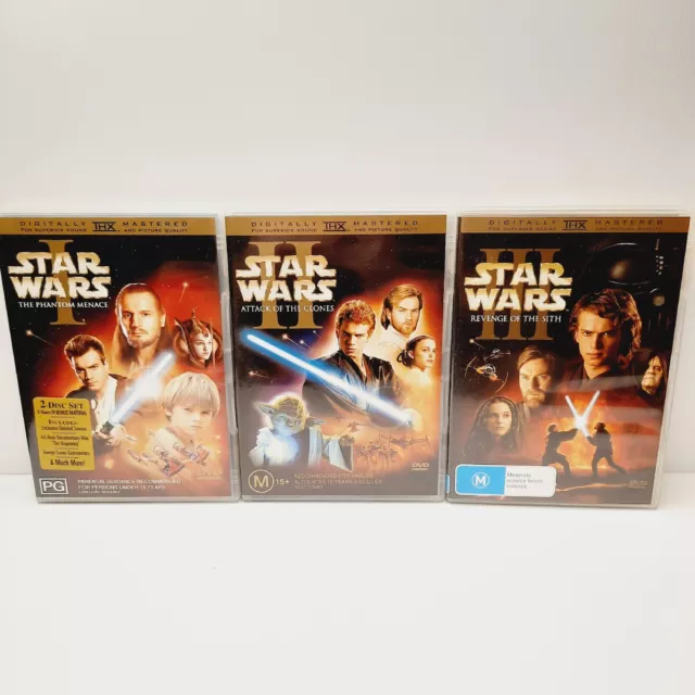 Star Wars Episode I-III Prequel Trilogy DVD 6 Discs Booklets Included Region 4