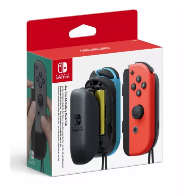 Paire de batteries à piles AA pour Joy-Con Nintendo Switch Officiel Neuf