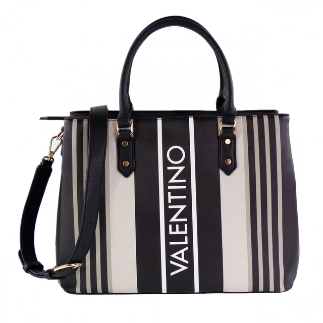 Sac Bandoulière Valentino Bags Denver - Cuir Beige, Moyen - Neuf Avec étiquettes - Design Luxe