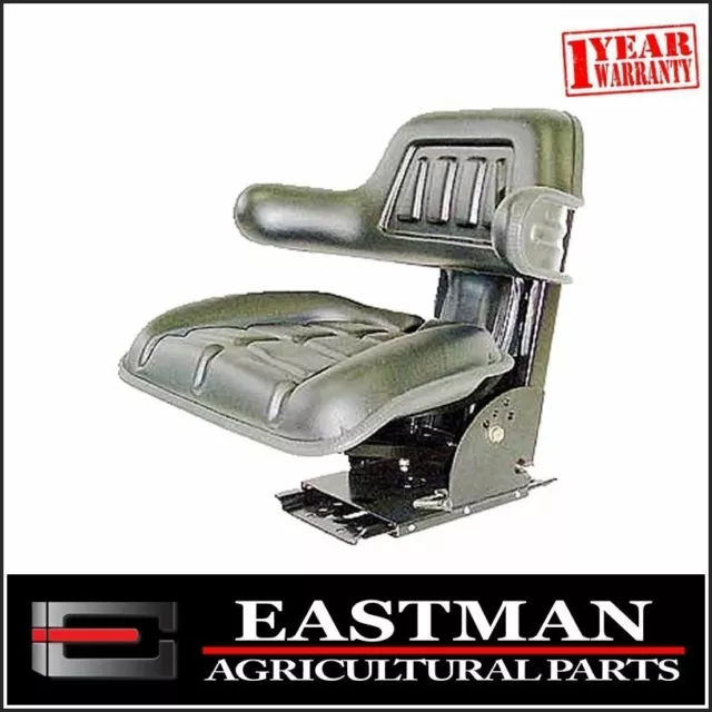 Universal Black Suspension Seat - Massey Ferguson - Ford - Tractor