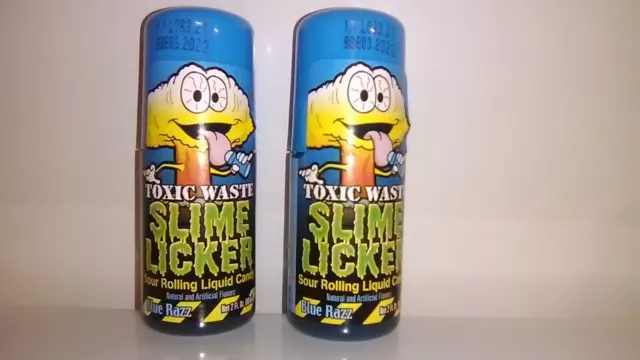 Mega Toxic Waste 2oz Slime Licker Set of 2 | Strawberry & Blue Raz