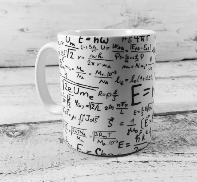 Maths Equations Formulas Gift Mug Cup Present Teacher Student Math Mathematics