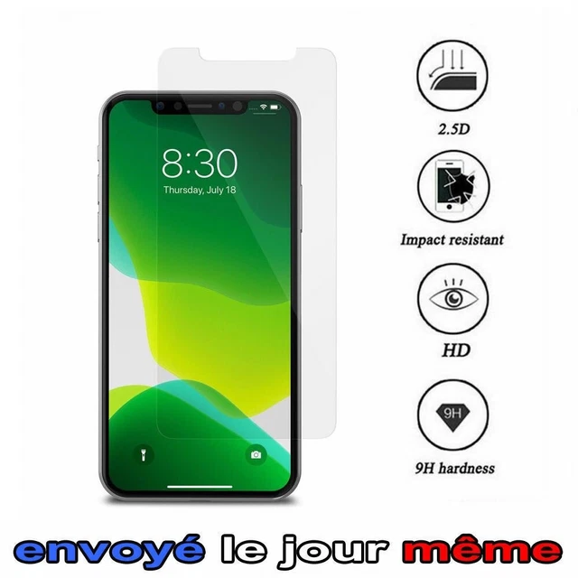 Vitre Verre Trempe Film Protection D'écran iPhone XS/XR/11/12/13/14/ProMax/8/7/6