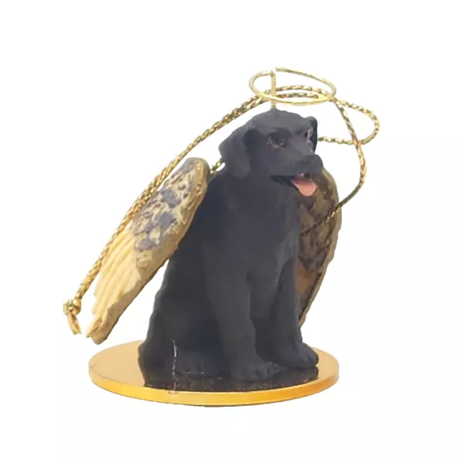 Chocolate Lab Ornament Angel Figurine Hand Painted