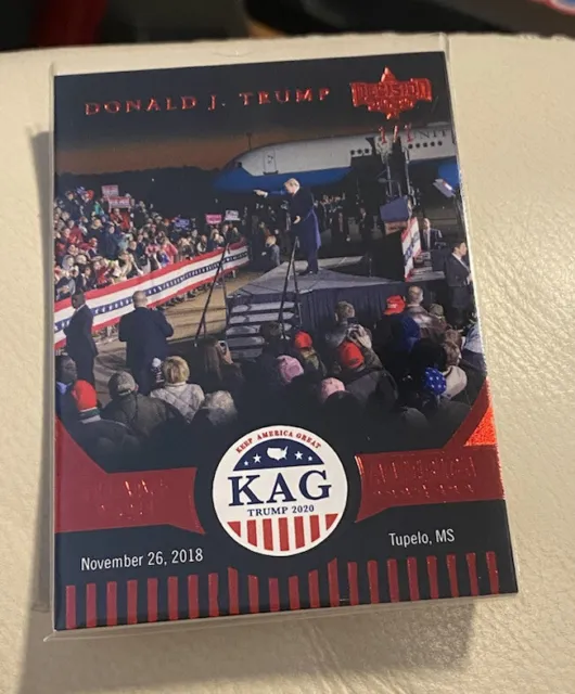 2020 Leaf Decision Donald Trump 1/1 Red Foil KAG Trump  Rally One Of One