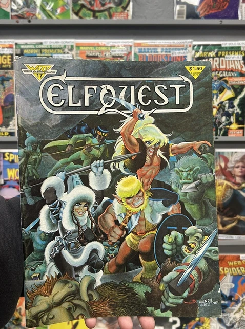 WARP GRAPHICS ELFQUEST Magazine #17 "The First War" Mag FN-/5.5 1ST ...
