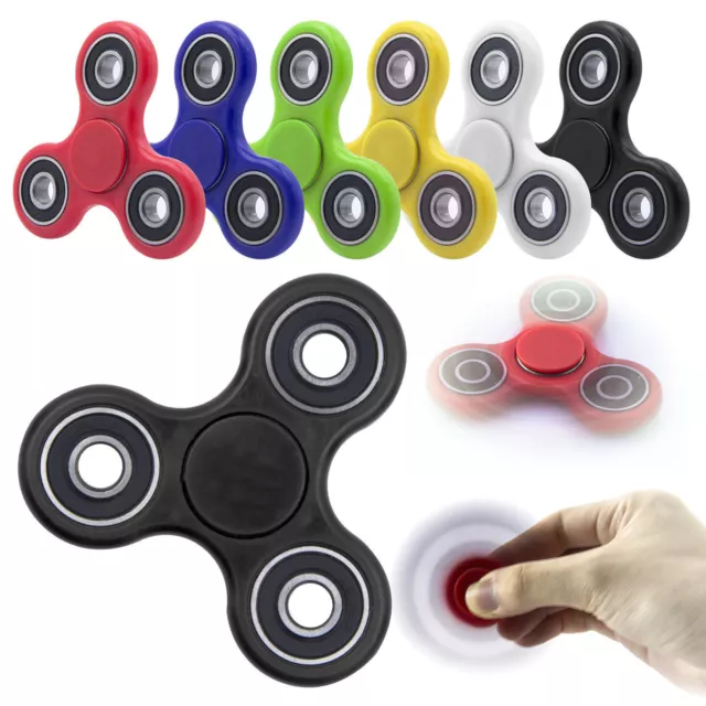 Fidget Finger Spinner Hand Focus Ultimate Spin Steel EDC Bearing Stress Toys UK