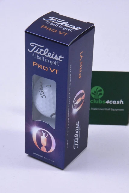 TITLEIST PRO V1 The Open Golf Balls (Sleeve of 3 Balls