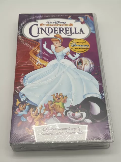 Walt Disneys Meisterwerke Cinderella/ Aschenputtel Film - VHS - Neu, OVP