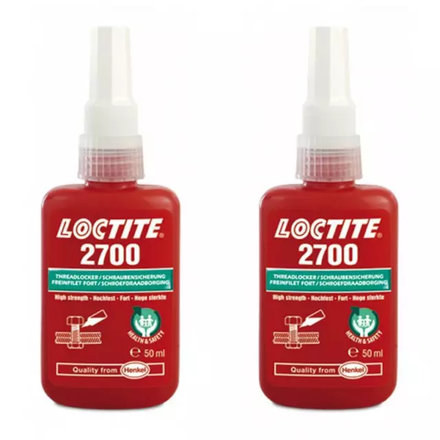 2 x LOCTITE 2700 BO Schraubensicherung Hochfest grün 50ml EGFD 1948763