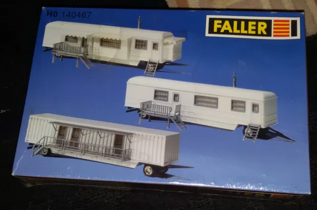 Faller  HO  140467  scale  of  1:87  Fairground  Caravan  Set