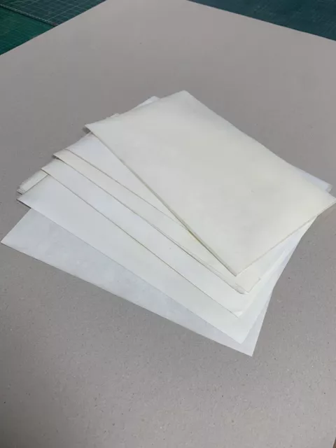 12” x 7” cut genuine sheepskin parchment sheets for caligraphy/bookbinding etc.