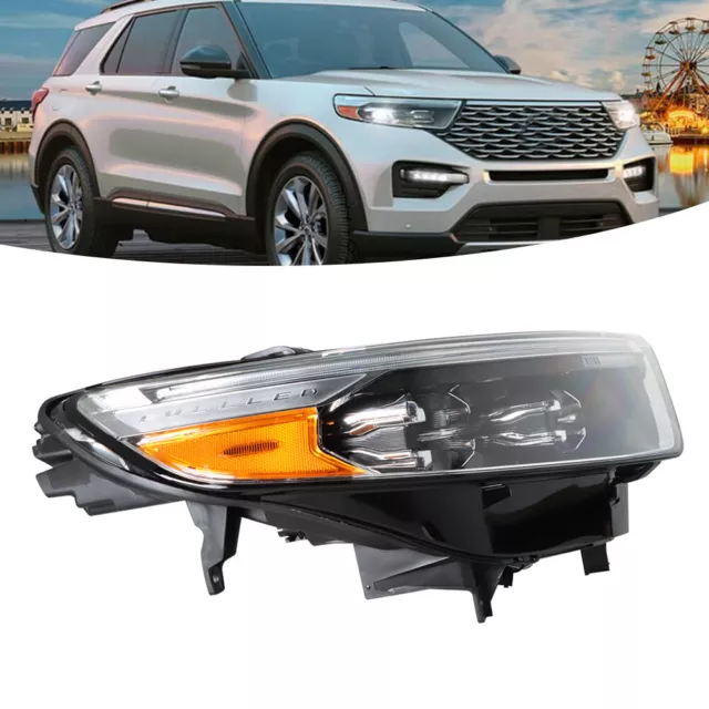 For 2020-2021 Ford Explorer XLT/Limited Full LED Headlight Assembly Right Side