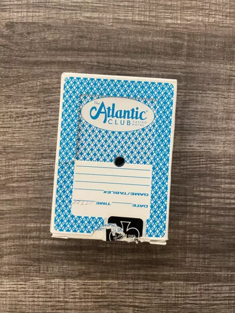 Atlantic Club Casino Atlantic City (Closed) Deck Of Playing Cards