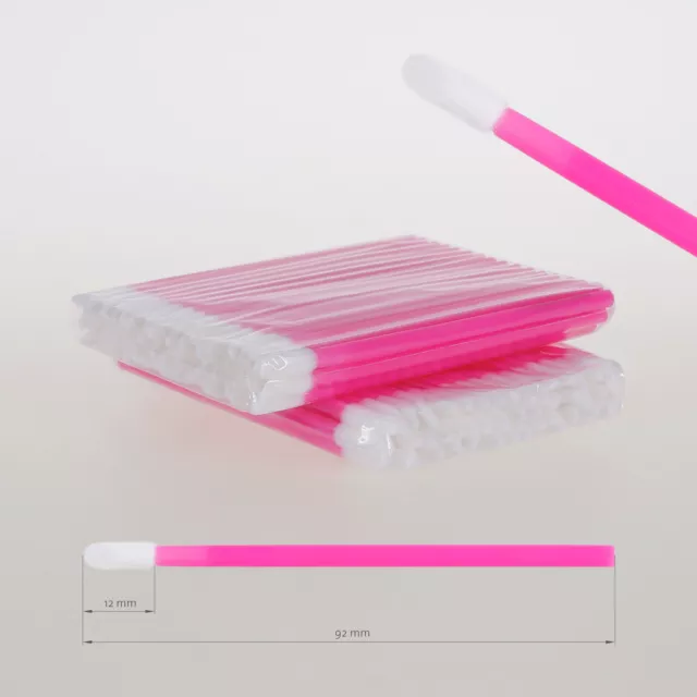Microfibre Tampons de Nettoyage pour Extension Cils sans Peluche 100 Pièce Pink