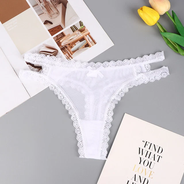 Biancheria intima sexy cava da donna in pizzo senza cuciture vita bassa traspirante St