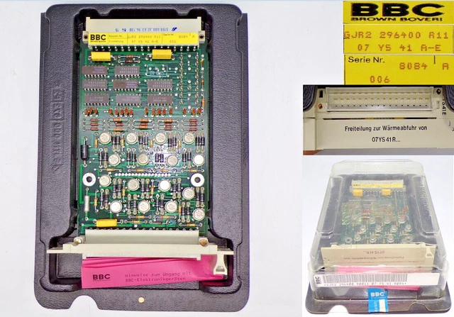 BBC GJR 2 296 400 R11 07YS41 A - E nuovo, in IMBALLO ORIGINALE scheda 9-1 #6577