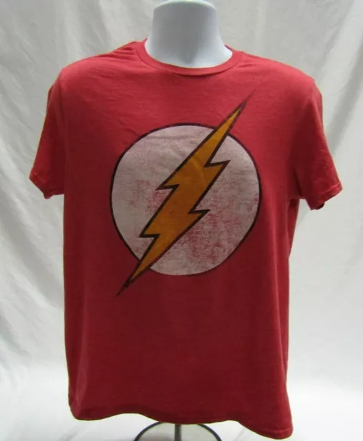 Men's Medium Red DC Comics The Flash Short Sleeve T-Shirt