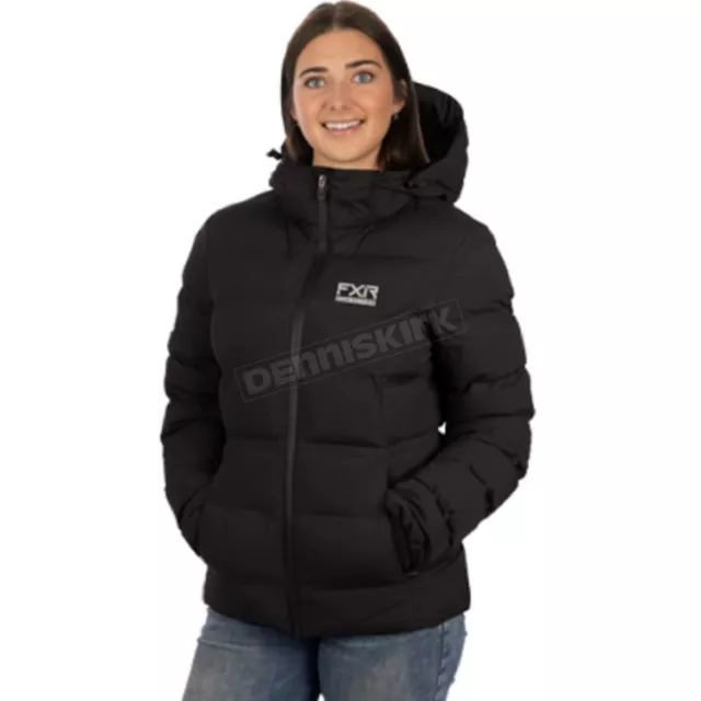 FXR Racing Women's Black/Grey Elevation Pro Down Jacket - 231019-1005-16