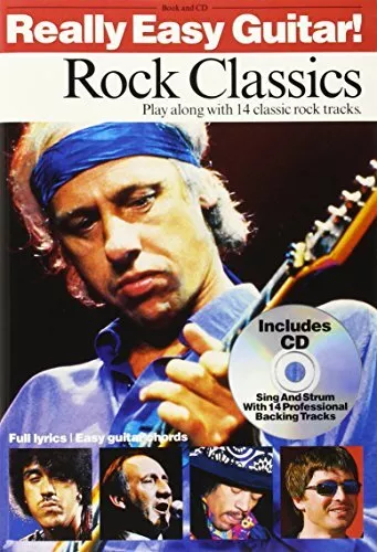 REALLY EASY GUITAR! ROCK CLASSICS GTR BOOK/CD by Various Paperback Book The