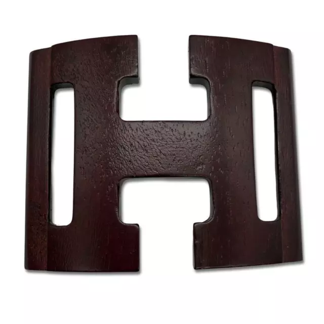 HERMES WOOD H Buckle Scarf Ring $354.11 - PicClick