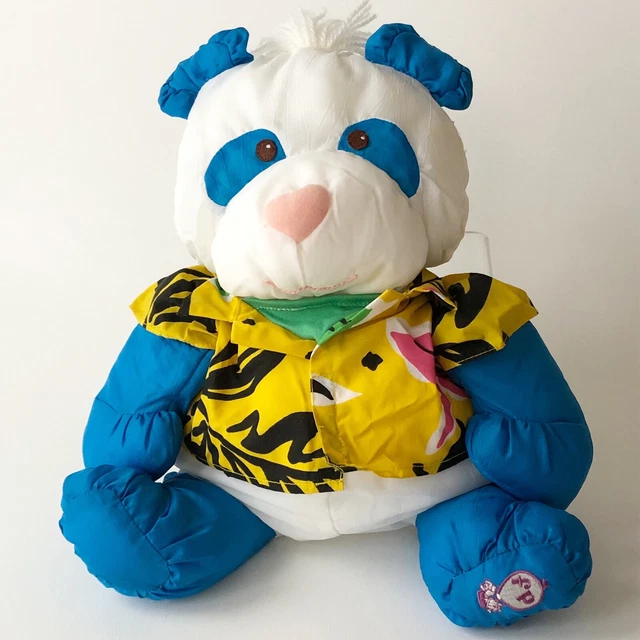 Vtg Fisher Price Puffalump Wild Thing Panda Bear Plush 1987 Hawaiian Shirt