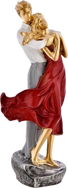 Statue de Couple d'amour romantique de saint-valentin en résine, artisanat...