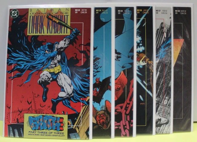"Batman: Legends Of The Dark Knight" Lot -6 Issues #23-#28 -High Grade Dc Comics