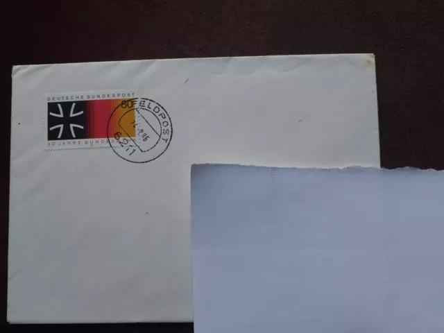 Feldpostbrief 1986 gelaufen nach 7056 Weinstadt