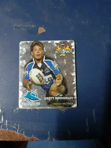 Hot Shot Tazo Rugby League Card Nrl 3D Shattering 2006 Rare brett kimmorley