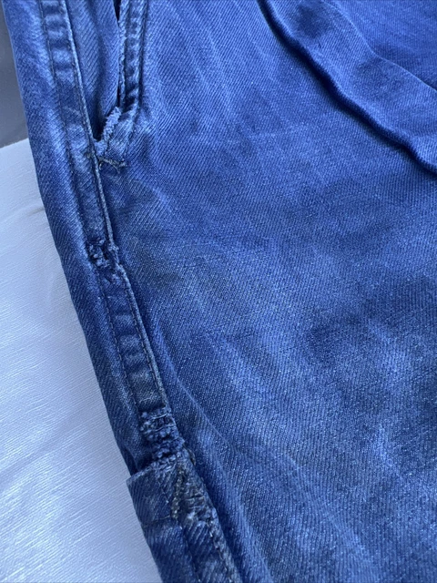 ANCIENNE COMBINAISON BLEU de travail A LA MAISON DE PARIS en coton bleu
