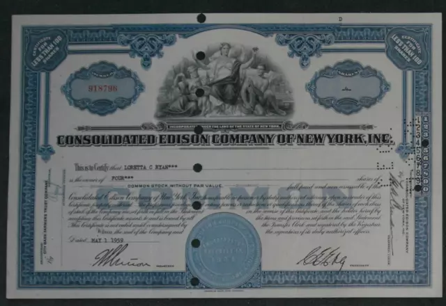 Consolidated Edison Company of New York, Inc. 1959 4 Shares