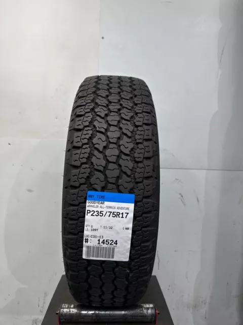 1 Goodyear Wrangler All-Terrain Adventure P235/75R17 2357517 235/75/17 11/32