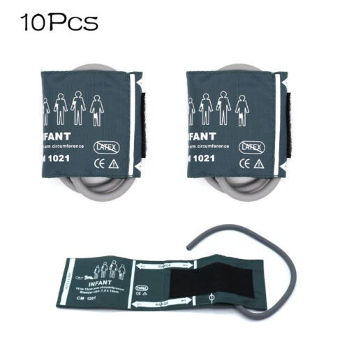 NIBP Cuff For Blood Pressure Monitor&Patient Monitors,Infant single-tube,10Pcs