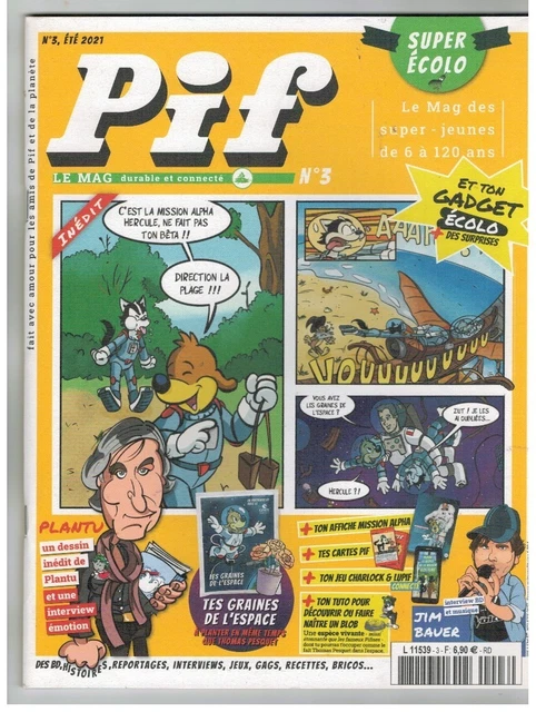 PIF LE MAG, no 3 (2021) CARTES PIF - RAHAN - SUPERMATOU - PLACID ET ...