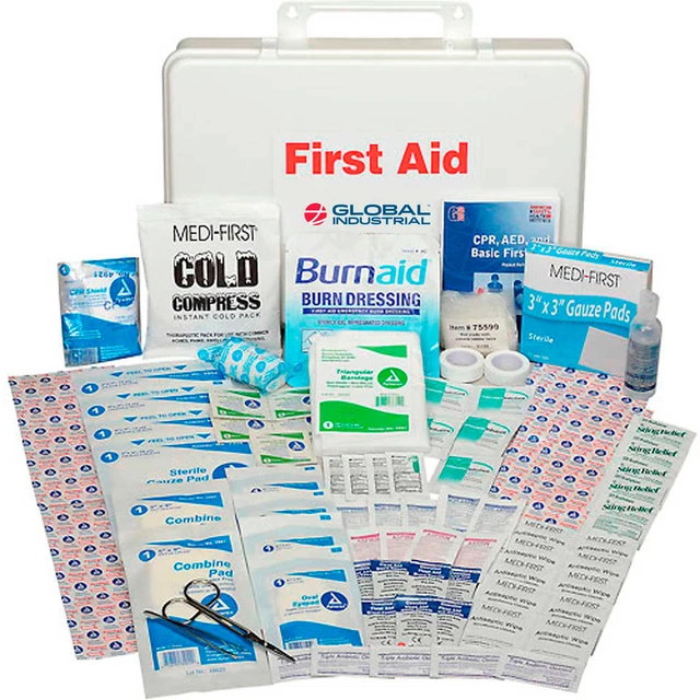 50 Person First Aid Kit ANSI Compliant Plastic Case