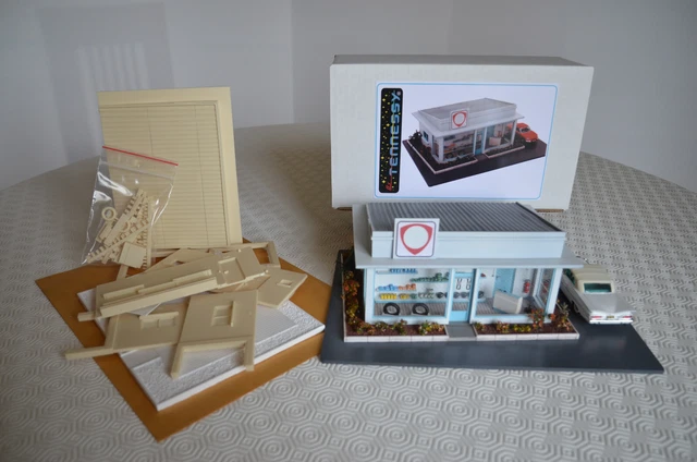 DIORAMA 1/43ème - KIT STATION SERVICE - By TENNESSY 43ST02