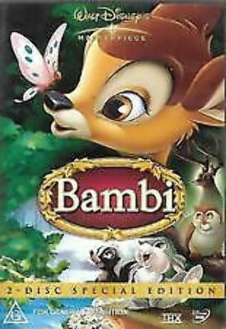 Walt Disney's Masterpiece Bambi (DVD, 2005, 2-Disc Set) Special Edition vgc t61