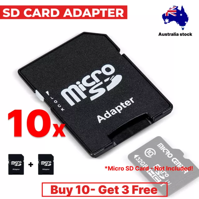 10x A-RAM Micro SD TF Micro SDHC Memory Card Converter Adapter to SD SDXC SDHC